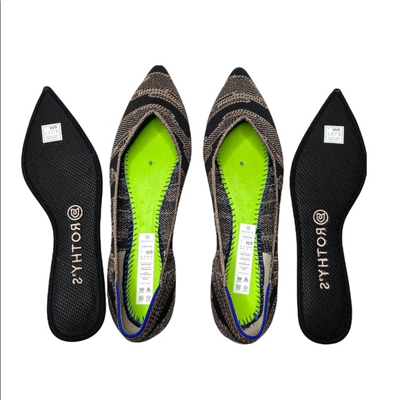 Rothy’s | The Point in Golden Shimmer 9 - Picture 12 of 15